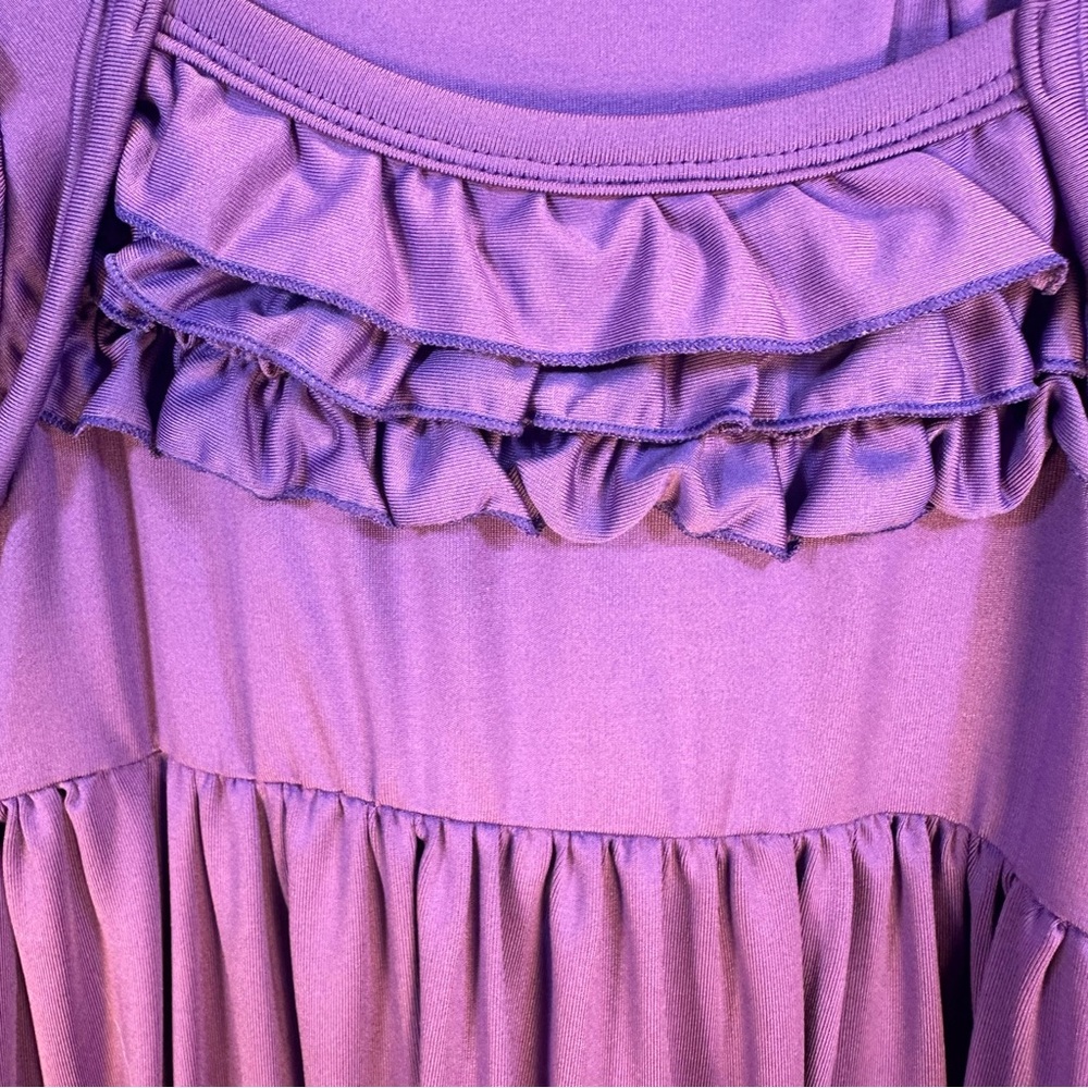 Charlie’s Project Purple Ruffled Twirl Dress Pantaloons Size 5/6 Sunday New - Picture 4 of 6